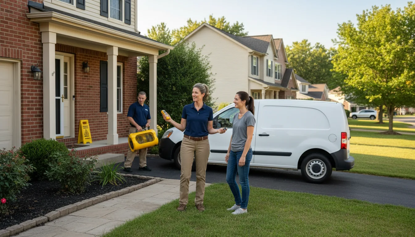 Residential water damage restoration in Seymour, TX